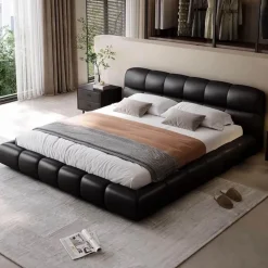 Mila Bed – Modernes gepolstertes Plattformbett