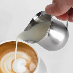 Milchaufschäumkrug aus Edelstahl – 12 oz Espresso-Kaffeeaufschäumer
