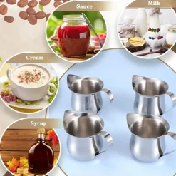 Milchaufschäumkrug aus Edelstahl – 12 oz Espresso-Kaffeeaufschäumer