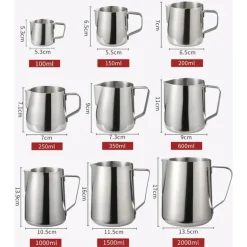 Milchaufschäumkrug aus Edelstahl – Barista-Werkzeug für Lattes und Cappuccinos