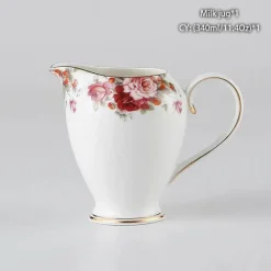 Milchkännchen aus Bone China – Eleganter Milchkännchen für Tee und Kaffee
