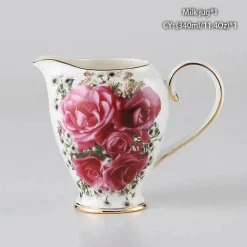 Milchkännchen aus Bone China – Eleganter Milchkännchen für Tee und Kaffee