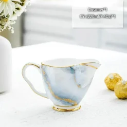 Milchkännchen aus Bone China – Eleganter Milchkännchen für Tee und Kaffee