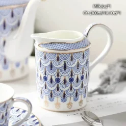 Milchkännchen aus Bone China – Eleganter Milchkännchen für Tee und Kaffee