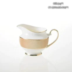 Milchkännchen aus Bone China – Eleganter Milchkännchen für Tee und Kaffee