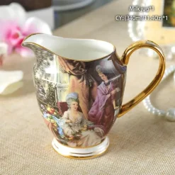 Milchkännchen aus Bone China – Eleganter Milchkännchen für Tee und Kaffee