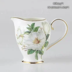Milchkännchen aus Bone China – Eleganter Milchkännchen für Tee und Kaffee