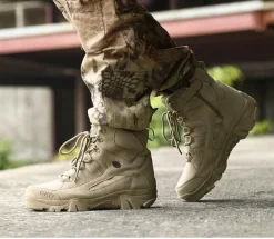 Militärstiefel aus Leder für Herren – strapazierfähiges Outdoor-Schuhwerk