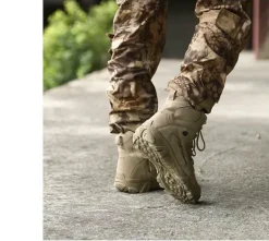 Militärstiefel aus Leder für Herren – strapazierfähiges Outdoor-Schuhwerk