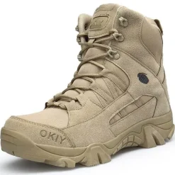 Militärstiefel aus Leder für Herren – strapazierfähiges Outdoor-Schuhwerk