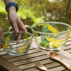 Mimosa-Glasschale – elegantes, dekoratives Serviergericht für die Unterhaltung
