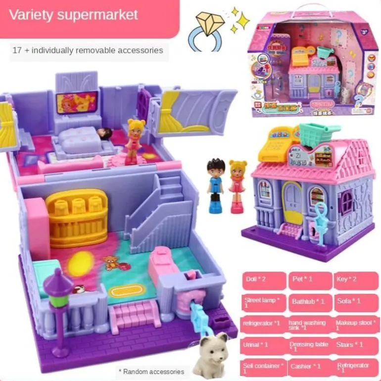 Mini City Magic Cabin Spielset – Abenteuerspielzeug für Kinder