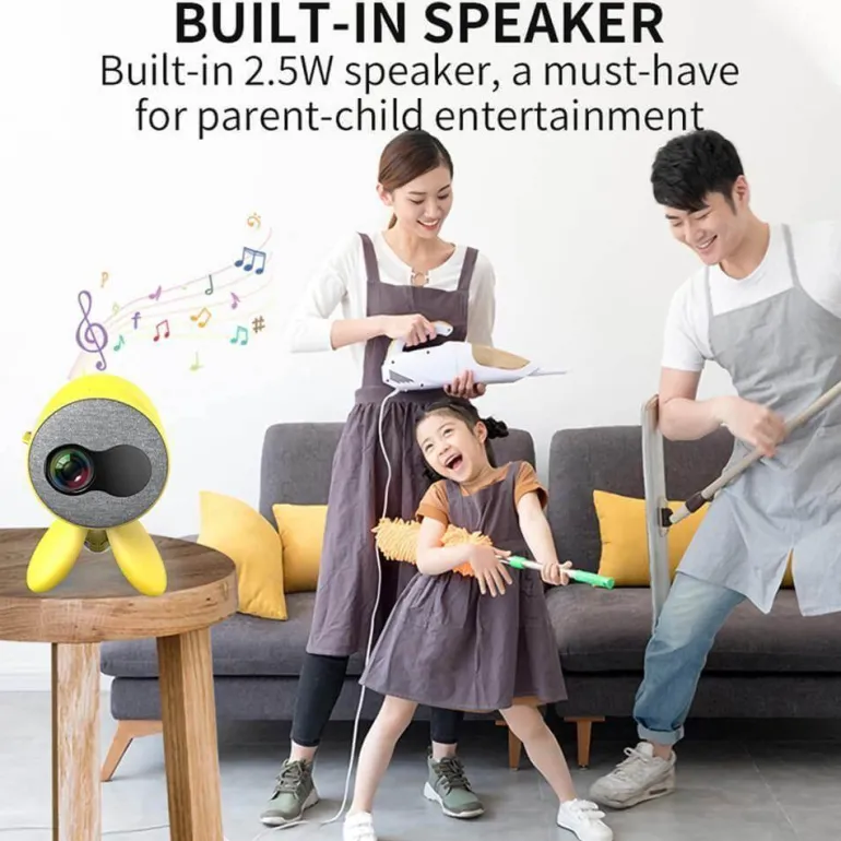 Mini Portable LED Projector - 1080P Home Theater Device