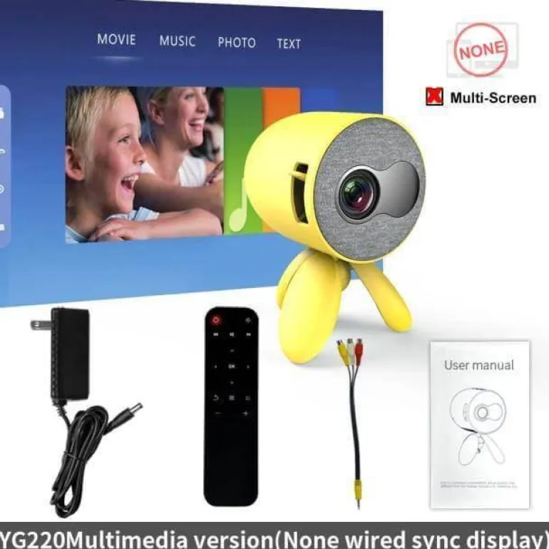 Mini Portable LED Projector - 1080P Home Theater Device
