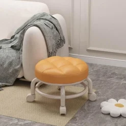 Mini Rolling Stool - Elegant Low Seat