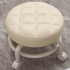Mini Rolling Stool - Elegant Low Seat