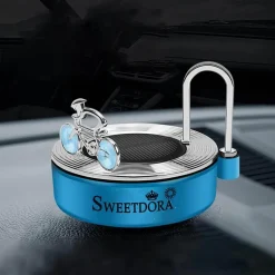 Mini-Aromatherapie-Dekor mit Solar-Fahrrad