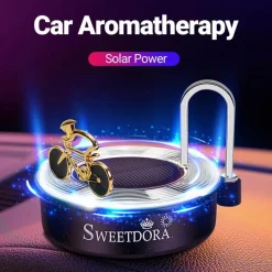 Mini-Aromatherapie-Dekor mit Solar-Fahrrad