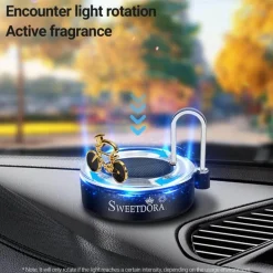 Mini-Aromatherapie-Dekor mit Solar-Fahrrad