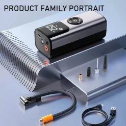 Mini-Autoreifenpumpe mit kabelloser Funktion – tragbarer Luftkompressor