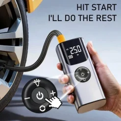 Mini-Autoreifenpumpe mit kabelloser Funktion – tragbarer Luftkompressor