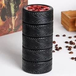 Mini-Autoreifen-Thermoskanne – Kreativer Reisebecher für Autos