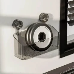 Mini-Badezimmer-Organizer mit Saugnapf – platzsparendes Aufbewahrungsregal