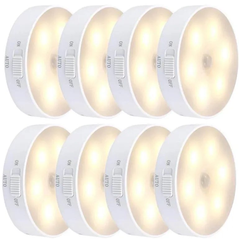 Mini-Bewegungssensor-LED-Nachtlampe - Klebendes Wandlicht