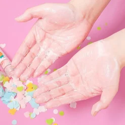 Mini-Blumen-Schäumende Papierseife - Bunte Seifenstücke in Reisegröße