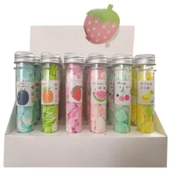 Mini-Blumen-Schäumende Papierseife - Bunte Seifenstücke in Reisegröße