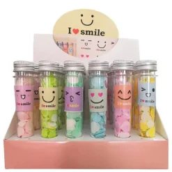 Mini-Blumen-Schäumende Papierseife - Bunte Seifenstücke in Reisegröße