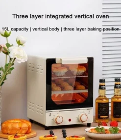 Mini-Elektro-Toasterofen mit 3 Ebenen – kompaktes Küchengerät