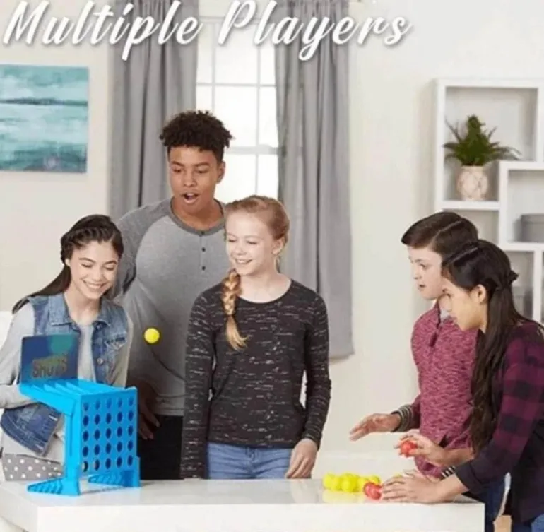 Mini-Hüpfballspiel – Lustiges Vier-Linien-Spielzeug