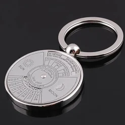 Mini-Kalender-Schlüsselanhänger aus Metall – Kreatives Zeitportal-Design