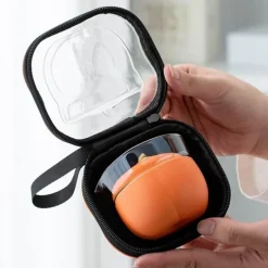 Mini-Kürbis-Teekannenset aus Keramik