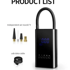 Mini-LED-Luftkompressor – Tragbarer Reifenfüller