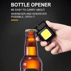 Mini-LED-Schlüsselanhänger-Taschenlampe – magnetisches Taschenlicht