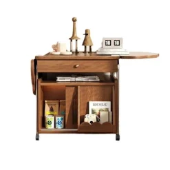 Minimalist Folding Coffee Table - Scandinavian Organizer