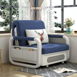 Minimalist Japanese Sofa Bed - Retractable Design for Small Spaces