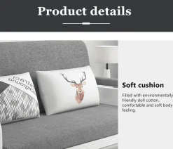 Minimalist Japanese Sofa Bed - Retractable Design for Small Spaces