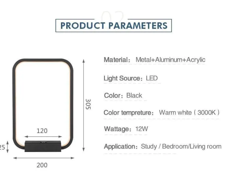 Minimalist LED Table Lamp - Eye-Friendly Home Lighting