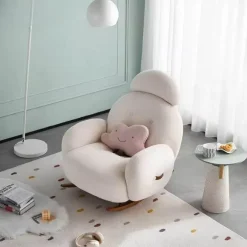 Minimalist Rocking Chair - Modern Cloud Comfort Design