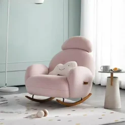 Minimalist Rocking Chair - Modern Cloud Comfort Design