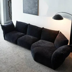 Minimalist Velvet Sofa - Italian Modern Design Adjustable Comfort
