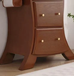 Minimalist Wooden Cabinet - Playful Storage Solution