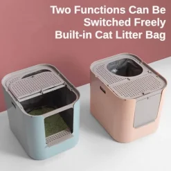 Minimalistische Anti-Geruchs-Katzentoilette – Geruchsreduzierende Toilettenlösung