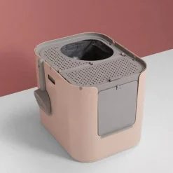 Minimalistische Anti-Geruchs-Katzentoilette – Geruchsreduzierende Toilettenlösung