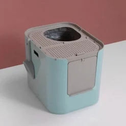 Minimalistische Anti-Geruchs-Katzentoilette – Geruchsreduzierende Toilettenlösung