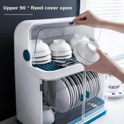 Minimalistische Küchen-Aufbewahrungsbox mit Deckel – einfacher Abtropf-Organizer