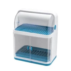 Minimalistische Küchen-Aufbewahrungsbox mit Deckel – einfacher Abtropf-Organizer